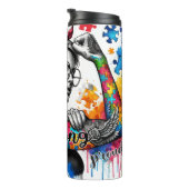 Bouteilles Isothermes Autisme Maman Forte (Tourné sur la droite)