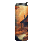 Bouteilles Isothermes Automne/Automne/Halloween/Peinture rustique (Tourné sur la gauche)