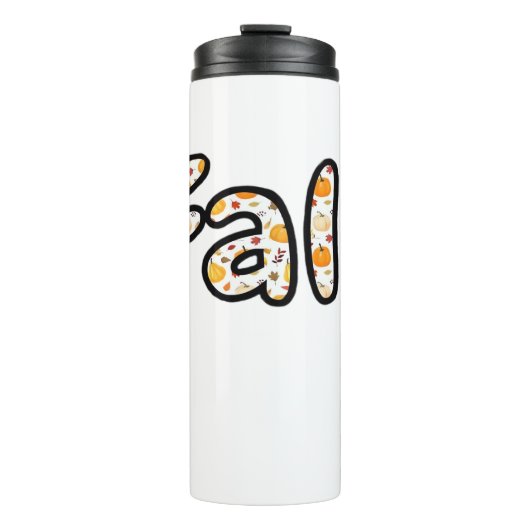 Bouteilles Isothermes Automne avec Arrière - plan Citrouille Automne Sai (Devant)