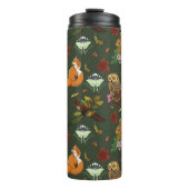 Bouteilles Isothermes Automne Forêt forestière Animaux verts (Devant)