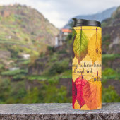 Bouteilles Isothermes Automne Jaune Brown Rouge Feuilles Automne Inspira