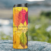 Bouteilles Isothermes Automne Jaune Brown Rouge Feuilles Automne Inspira