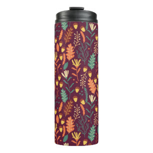 Bouteilles Isothermes Automne Motif Vintage rouge-orange