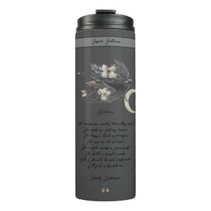 Bouteilles Isothermes Automne sombre Mystique Automne Noir Oiseau Crow P