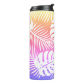 Bouteilles Isothermes automne tropical, motifs de l'aquarelle des feuill (Tourné sur la gauche)