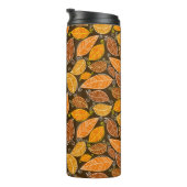 Bouteilles Isothermes Autumn leaves seamless pattern, vintage background (Tourné sur la droite)