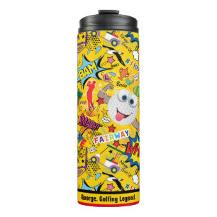 Bouteilles Isothermes avec texte ⛳️Mélange de golf génial jaune 💛