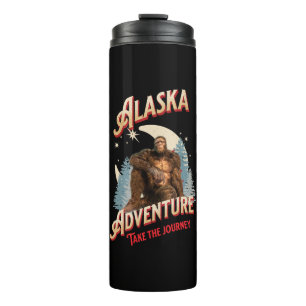 Bouteilles Isothermes Aventure Bigfoot en Alaska Art Rétro de la Nature
