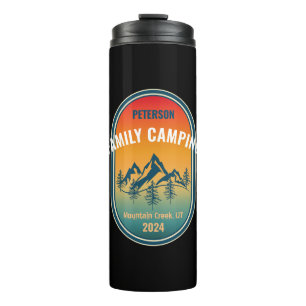 Bouteilles Isothermes Aventure de camping en famille personnalisée au co