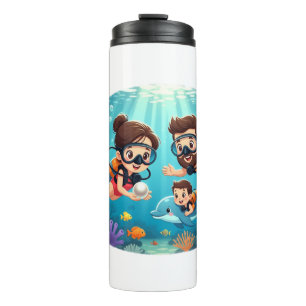 Bouteilles Isothermes Aventure de plongée en scaphandre en famille