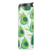 Bouteilles Isothermes Avocado, timbre texturé, motif transparent. (Tourné sur la gauche)
