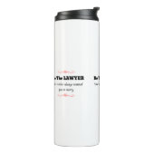 Bouteilles Isothermes Avocate de la Faculté de droit - Diplôme (Tourné sur la gauche)