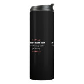 Bouteilles Isothermes Avocate de la Faculté de droit - Diplôme (Tourné sur la gauche)