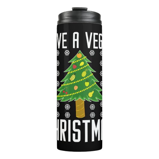 Bouteilles Isothermes avoir des noël végétalien (Devant)