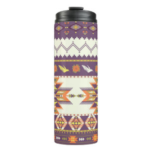 Bouteilles Isothermes Aztec coloré : motif transparent et dynamique.