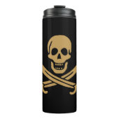 Bouteilles Isothermes Aztec Gold Crâne et cutlass Pirate Calico Jack (Devant)