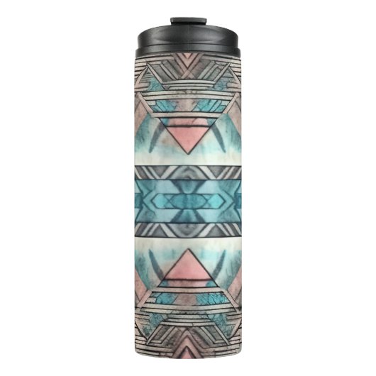 Bouteilles Isothermes Aztec Sud-Ouest Pastel Rose Et Bleu (Devant)
