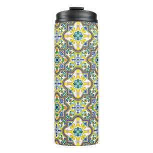 Bouteilles Isothermes 💛💚💙Azulejos bleus et jaunes époustouflants