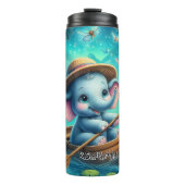 Bouteilles Isothermes Baby Elephant Boot dans Lotus Pond (Devant)