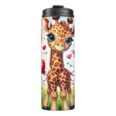 Bouteilles Isothermes Baby Giraffe Multi Heart Balloon Wrap (Devant)