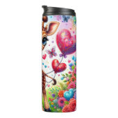 Bouteilles Isothermes Baby Giraffe Multi Heart Balloon Wrap (Tourné sur la droite)