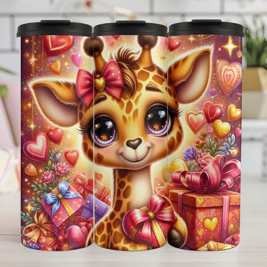 Bouteilles Isothermes Baby Giraffe Valentine Gift Box Wrap