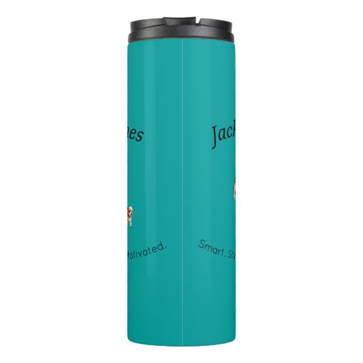 Bouteilles Isothermes Back to School Boy & Dog Custom Water Bottle (Dos)