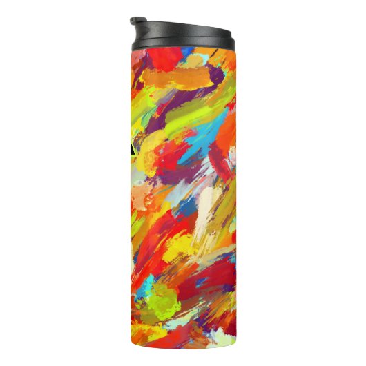 Bouteilles Isothermes Bacteuse thermique abstraite (Tourné sur la droite)