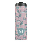 Bouteilles Isothermes Bad Grey Tabby Chats Frappe Stuff Over & Monogramm (Devant)