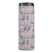 Bouteilles Isothermes Bad Grey Tabby Chats Frappe Stuff Over & Monogramm (Dos)