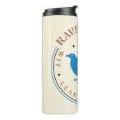 Bouteilles Isothermes Badge de la Fierté de la maison d'aigle bleu RAVEN (Tourné sur la gauche)