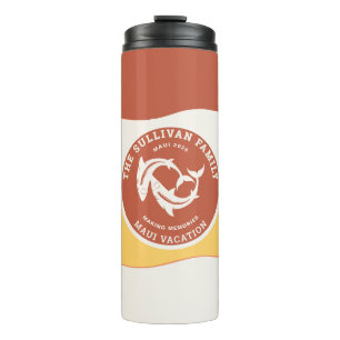 Bouteilles Isothermes Badge de vacances familiales sur la plage de corai