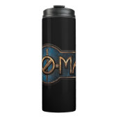 Bouteilles Isothermes Badge NO-MAJ™ en or et marbre (Devant)