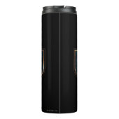 Bouteilles Isothermes Badge NO-MAJ™ en or et marbre (Dos)