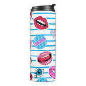 Bouteilles Isothermes Badges de patchs de dessin animé : pop art. (Tourné sur la gauche)
