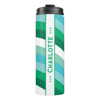 Bouteilles Isothermes Baguette incurvée en vert Tumbler thermique person
