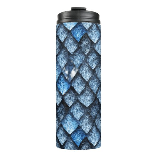 Bouteilles Isothermes Balance de dragon / gemmes bleues (Devant)