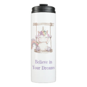 Bouteilles Isothermes Balançoire Licorne Blanche Violette