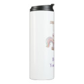 Bouteilles Isothermes Balançoire Licorne Blanche Violette (Tourné sur la gauche)