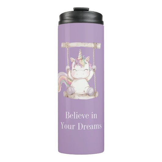 Bouteilles Isothermes Balançoire Licorne Violette (Devant)