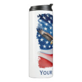 Bouteilles Isothermes Bald Eagle & US Drapeau 4 juillet (Tourné sur la gauche)