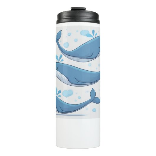 Bouteilles Isothermes Baleine mignonne (Devant)