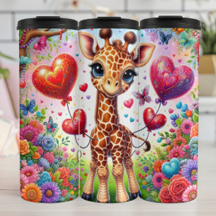 Bouteilles Isothermes Balle de girafe nouveau-né à plusieurs cœurs