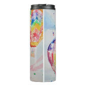 Bouteilles Isothermes Ballons à air chaud coloré aquarelle peinture (Dos)