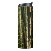 Bouteilles Isothermes Bambou Vert Avec Gravures Thaïlandaises (Tourné sur la gauche)