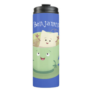 Bouteilles Isothermes Bande dessinée de la tasse de thé mignonne humour 