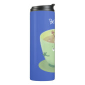 Bouteilles Isothermes Bande dessinée de la tasse de thé mignonne humour (Tourné sur la gauche)