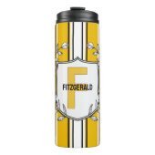 Bouteilles Isothermes Bandes blanches blanches personnalisées (Devant)