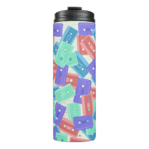 Bouteilles Isothermes Bandes-cassettes Pastel - 90s Musique esthétique