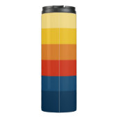 Bouteilles Isothermes Bandes de coucher de soleil rétroactives avec nom  (Dos)